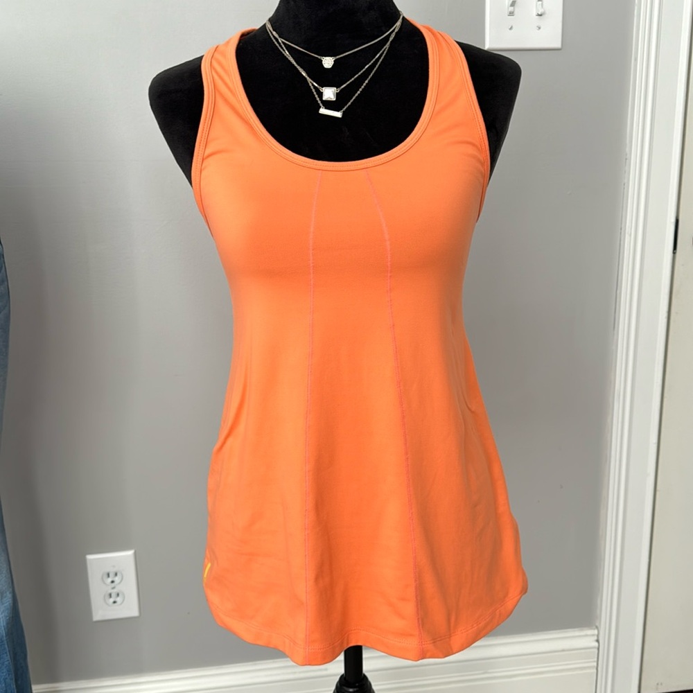 Orange fitness top